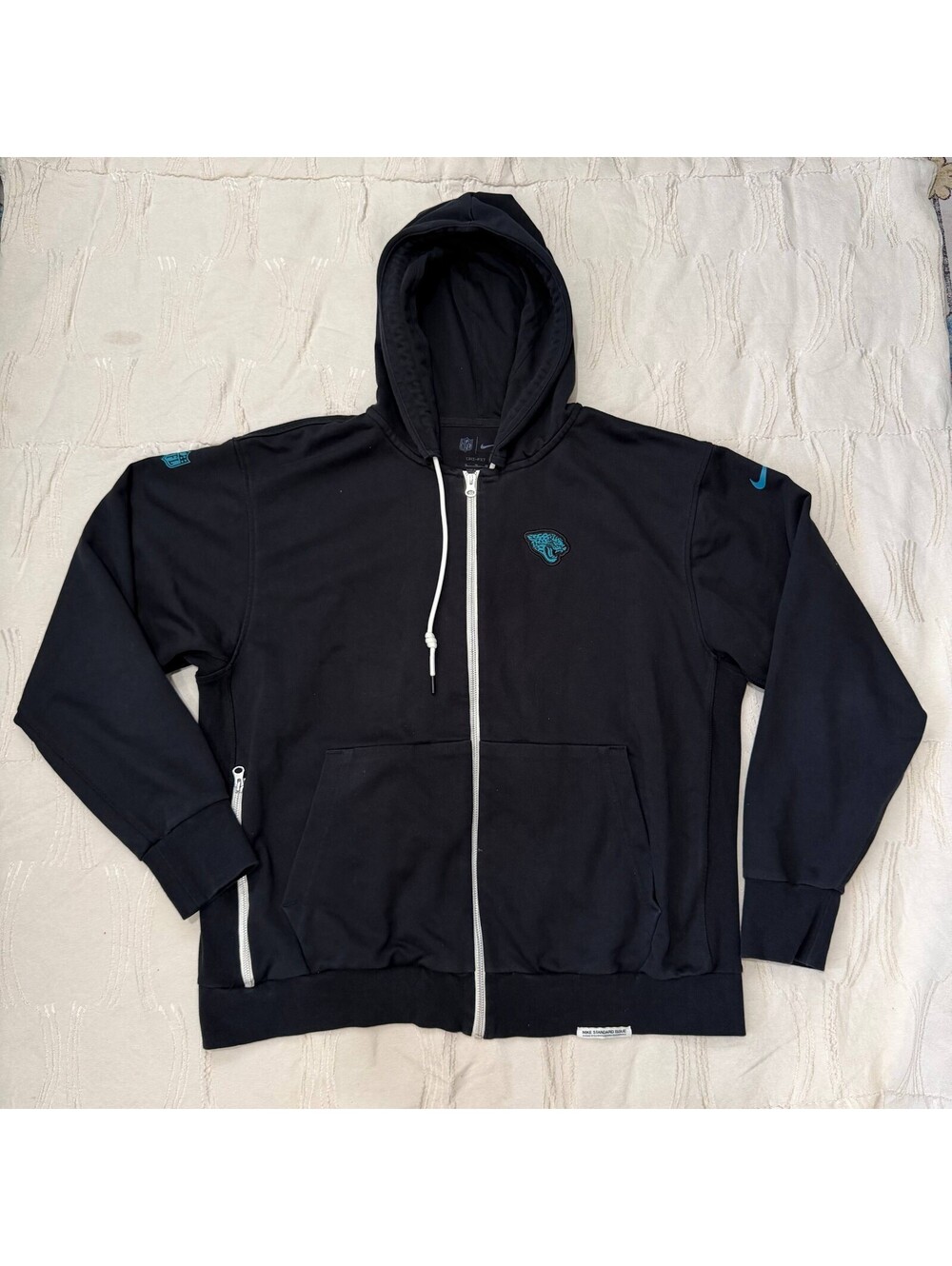 Nike NFL Jacksonville Jaguars Dri-FIT Full Zip Hoodie Jacket Mens XL Black